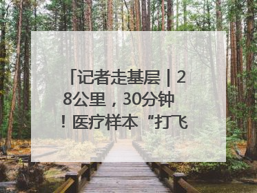 记者走基层｜28公里，30分钟！医疗样本“打飞的”送检
