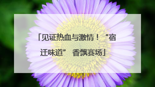 见证热血与激情！“宿迁味道” 香飘赛场