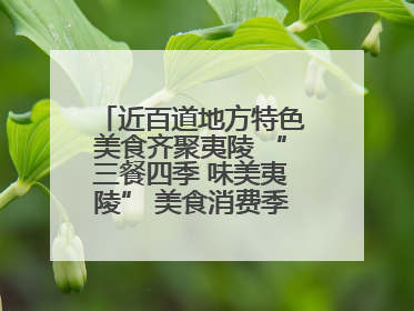 近百道地方特色美食齐聚夷陵 “三餐四季 味美夷陵” 美食消费季沸腾夏夜