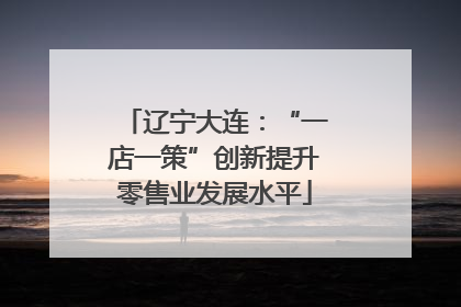 辽宁大连：“一店一策”创新提升零售业发展水平