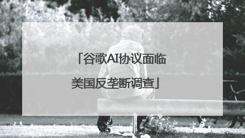 谷歌AI协议面临美国反垄断调查
