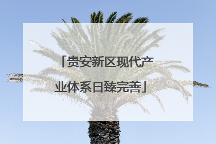 贵安新区现代产业体系日臻完善