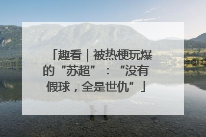 趣看｜被热梗玩爆的“苏超”：“没有假球，全是世仇”