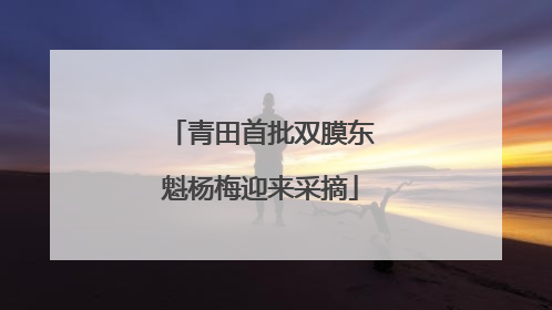 青田首批双膜东魁杨梅迎来采摘