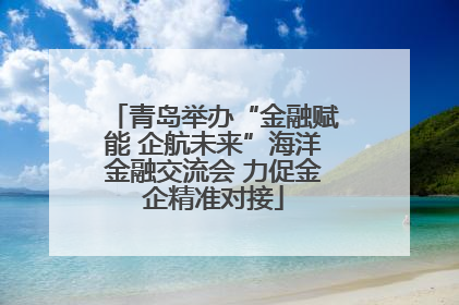 青岛举办“金融赋能 企航未来”海洋金融交流会 力促金企精准对接
