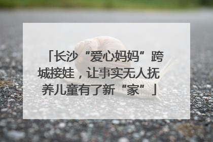 长沙“爱心妈妈”跨城接娃，让事实无人抚养儿童有了新“家”