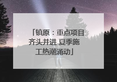 镇原：重点项目齐头并进 夏季施工热潮涌动