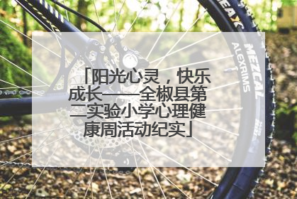 阳光心灵，快乐成长——全椒县第二实验小学心理健康周活动纪实