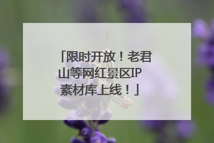 限时开放！老君山等网红景区IP素材库上线！