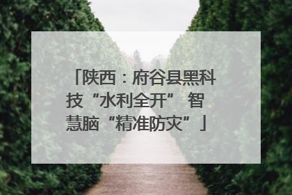 陕西：府谷县黑科技“水利全开” 智慧脑“精准防灾”