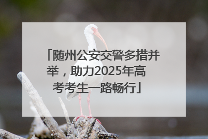 随州公安交警多措并举，助力2025年高考考生一路畅行