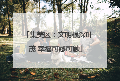 集美区：文明根深叶茂 幸福可感可触