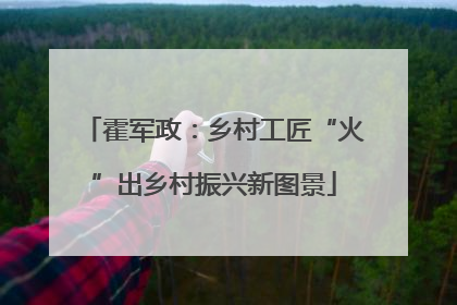 霍军政：乡村工匠“火”出乡村振兴新图景