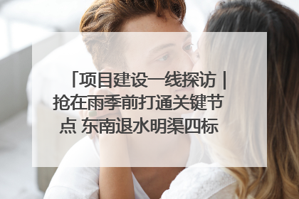 项目建设一线探访｜抢在雨季前打通关键节点 东南退水明渠四标段项目顺利完工