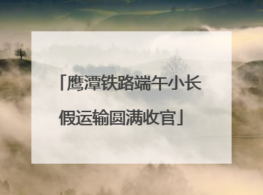 鹰潭铁路端午小长假运输圆满收官