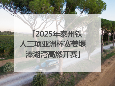 2025年泰州铁人三项亚洲杯赛姜堰溱湖湾高燃开赛