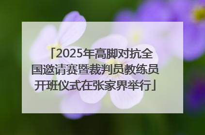 2025年高脚对抗全国邀请赛暨裁判员教练员开班仪式在张家界举行