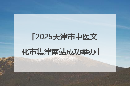 2025天津市中医文化市集津南站成功举办