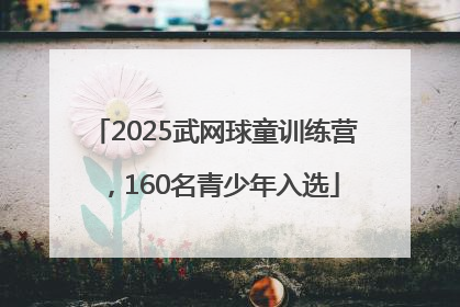 2025武网球童训练营，160名青少年入选