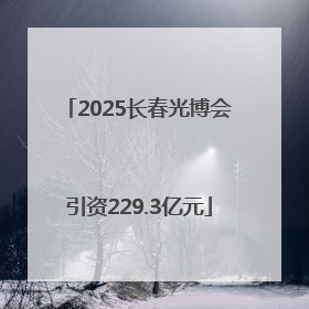2025长春光博会引资229.3亿元