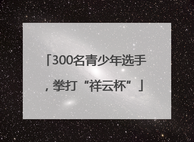 300名青少年选手，拳打“祥云杯”