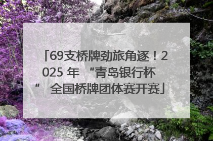 69支桥牌劲旅角逐！2025 年 “青岛银行杯” 全国桥牌团体赛开赛