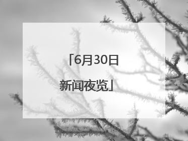 6月30日新闻夜览
