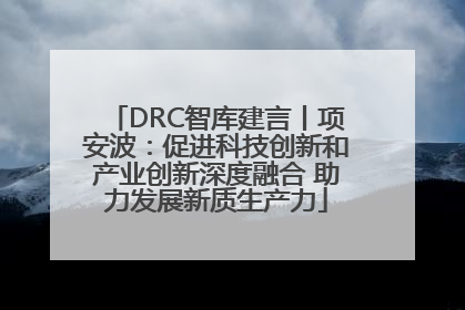 DRC智库建言丨项安波：促进科技创新和产业创新深度融合 助力发展新质生产力